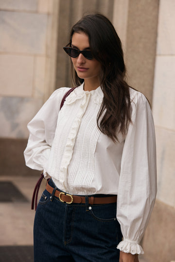Vinca ivory blouse