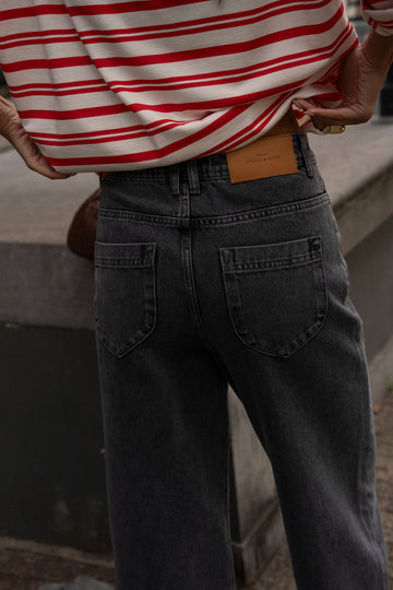 Jean Benji washed grey