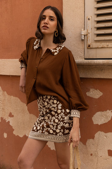 Ilana Blouse with Ornella Embroidery