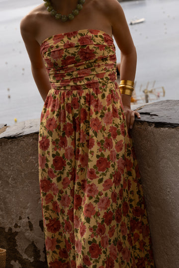Almudena Rosetna Strapless Dress