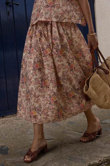 Bradshow Embroidered Skirt Dawn Floral
