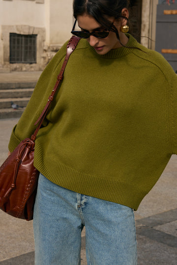 Abane olive sweater