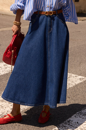 Bridget light raw skirt