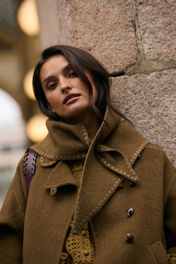 Anastasia khaki scarf