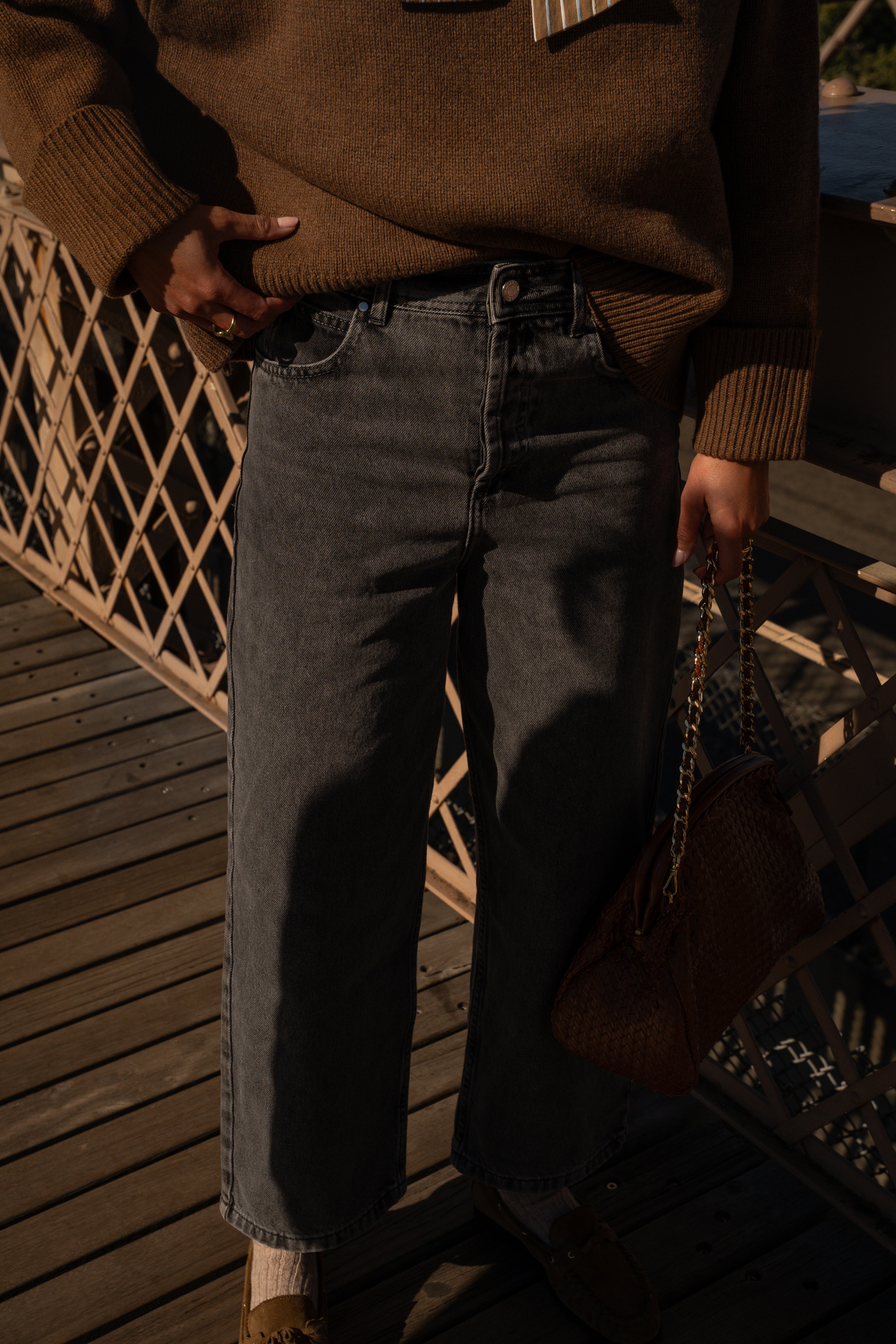 Jean Benji washed grey