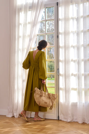 Vestido oliva Bartolomea