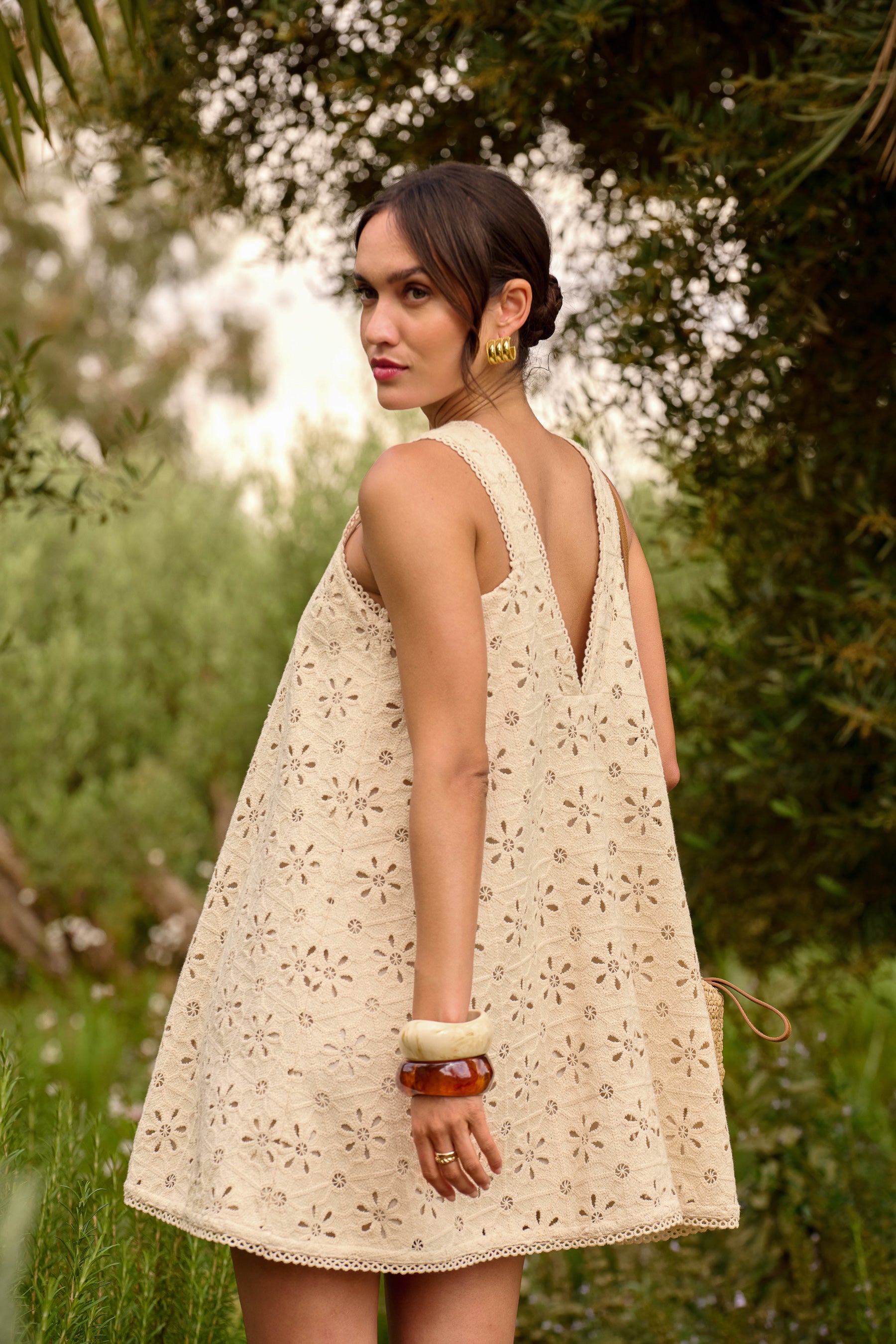white christmas dresses Annarita cream dress – Maison Stella & Suzie
