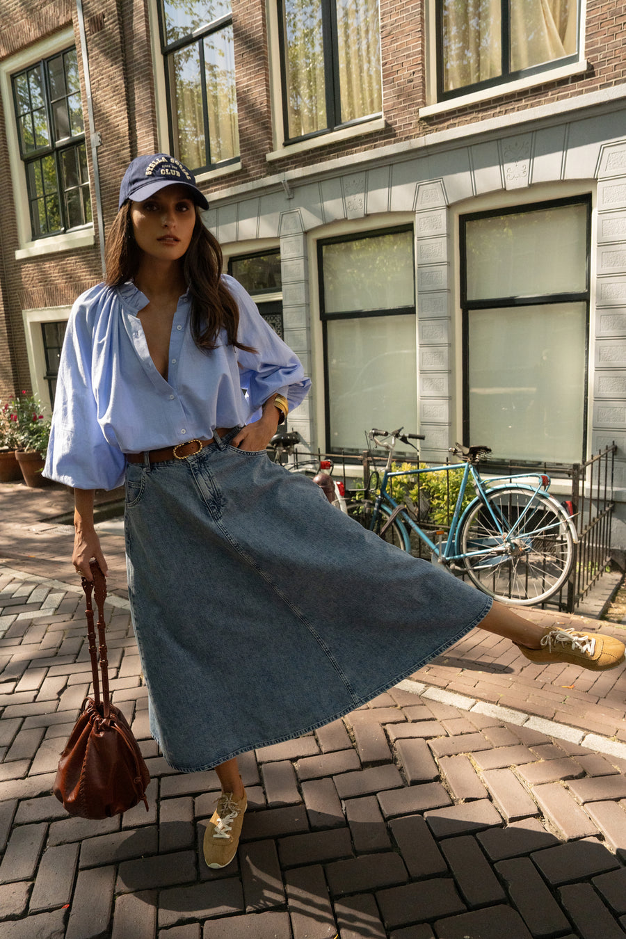 Divya light blue blouse