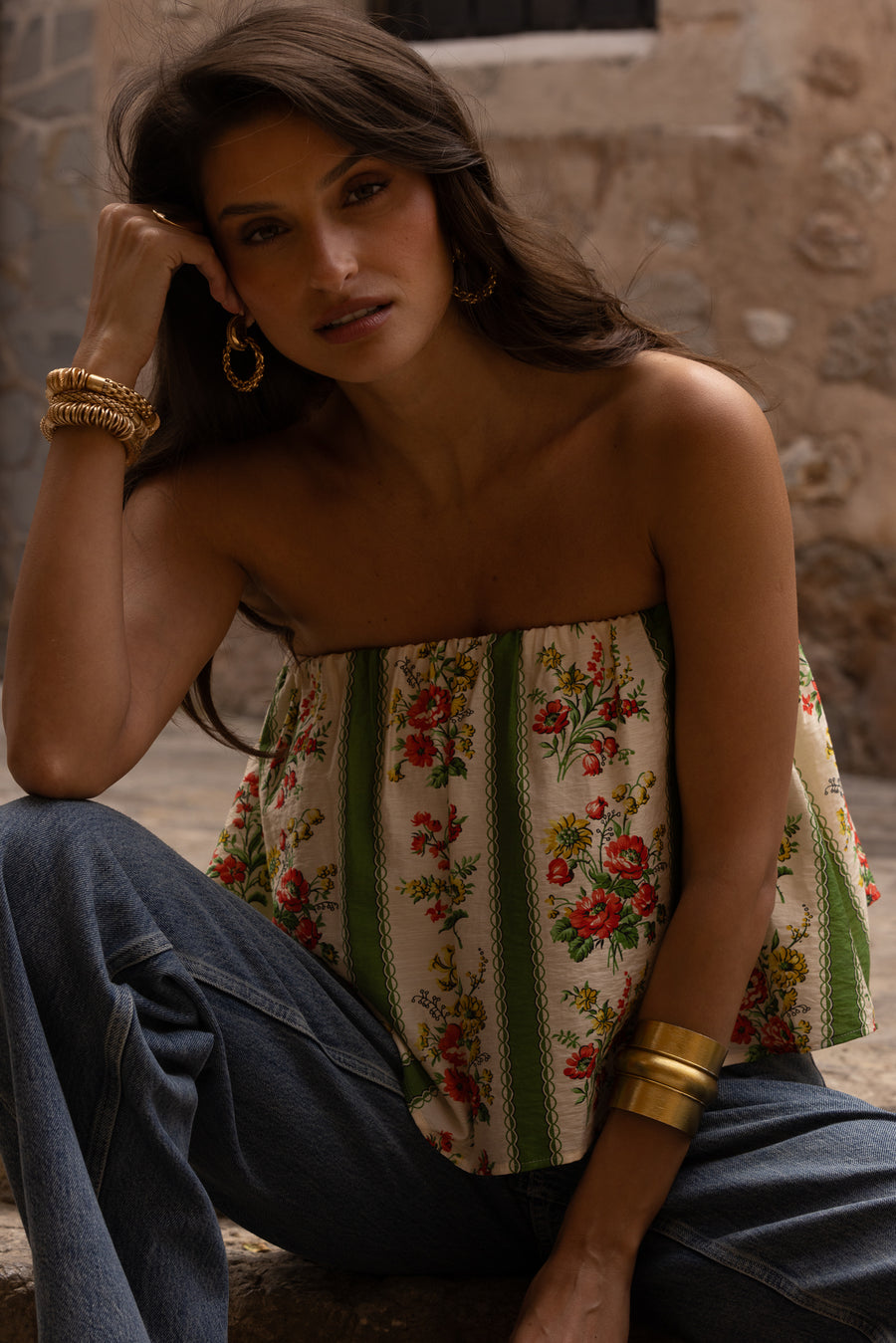 Bustier Thaumas Dahlia Rayé