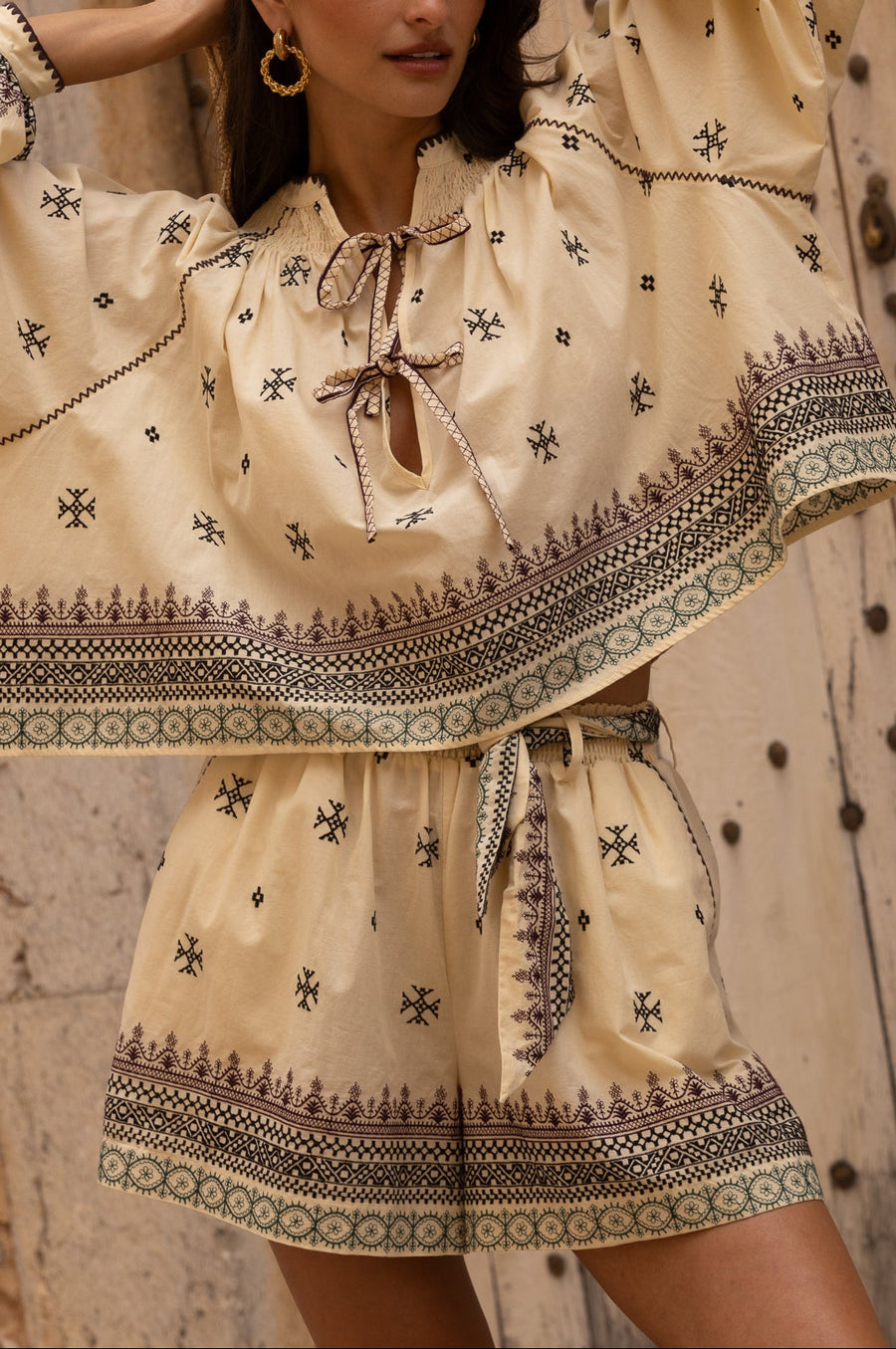 Tobias Anaya Embroidered Shorts