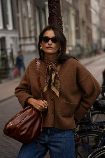 Luis mocha cardigan