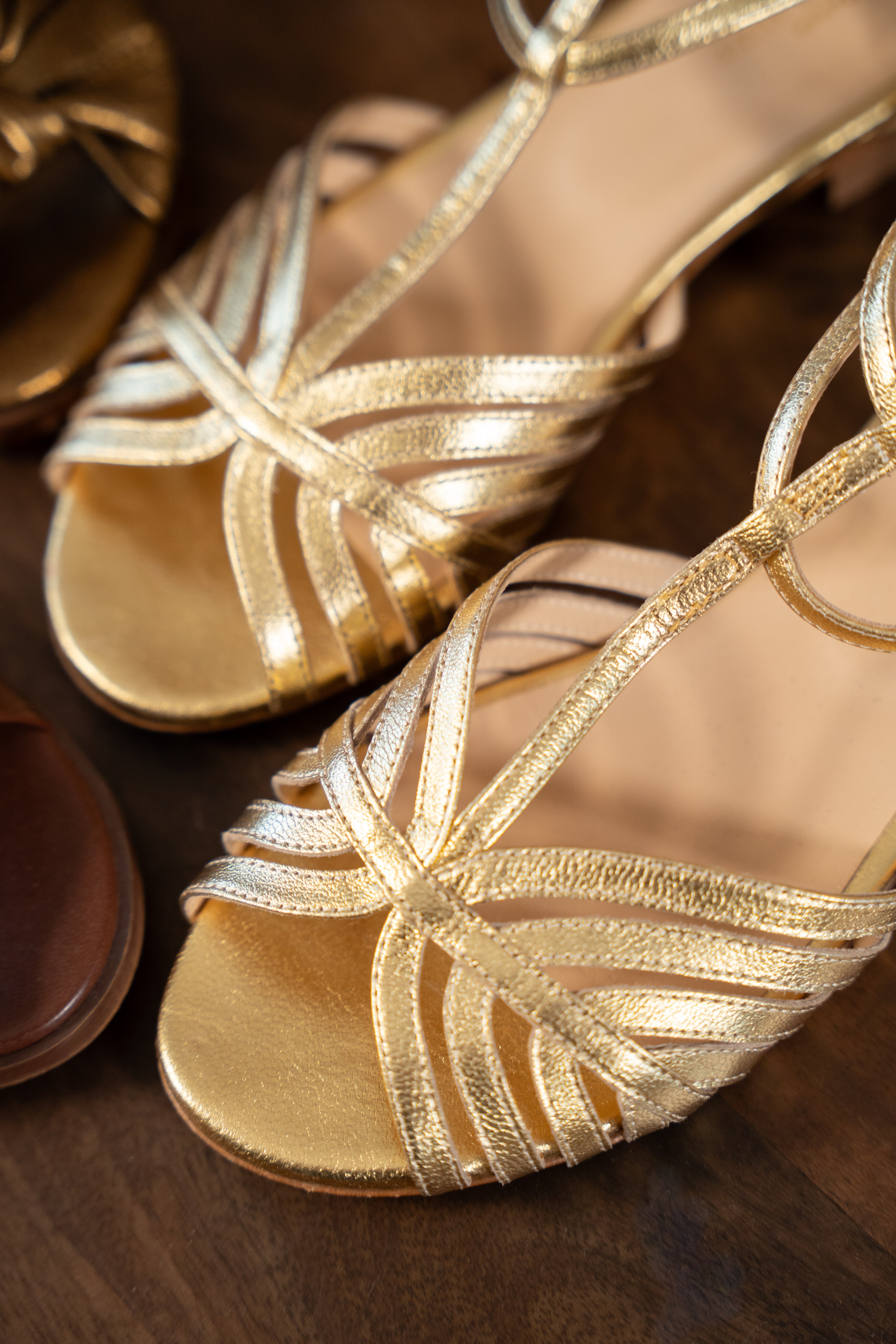 Medusa Gold Sandals – Maison Stella & Suzie