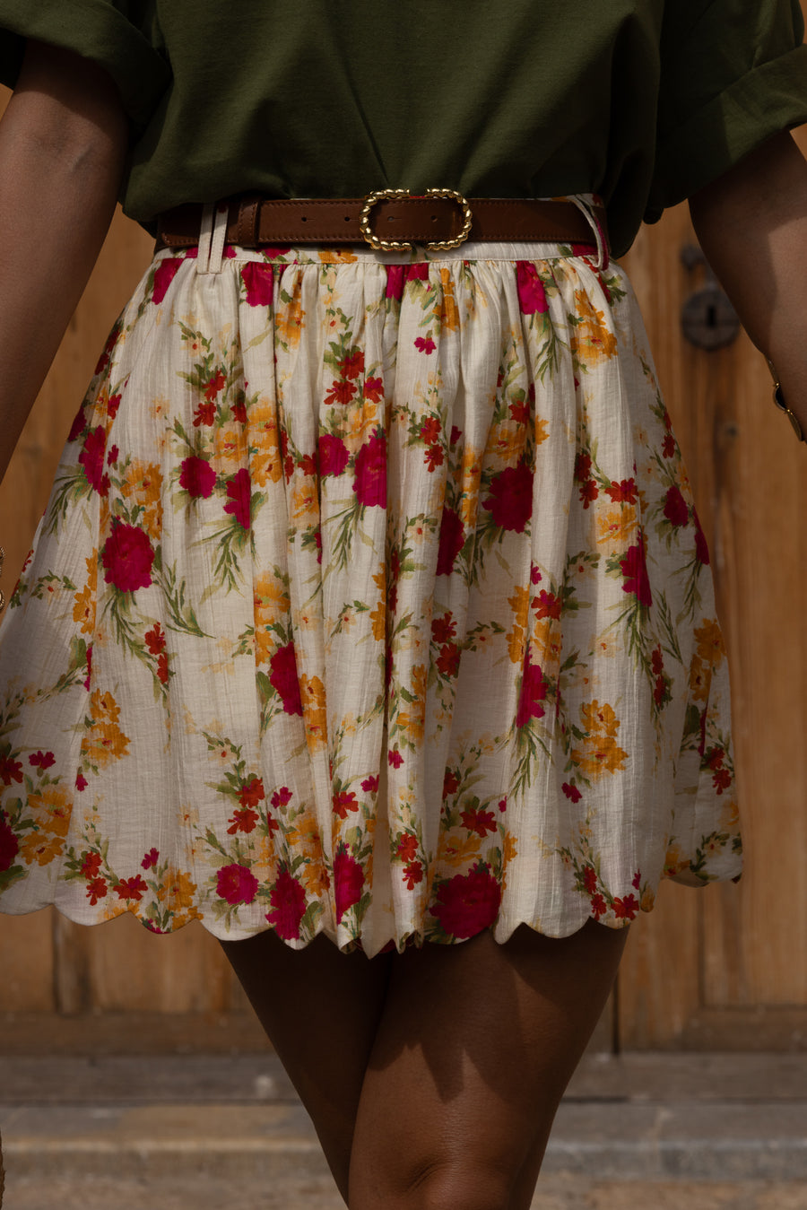 Alabama Scallop Lillie Short Skirt