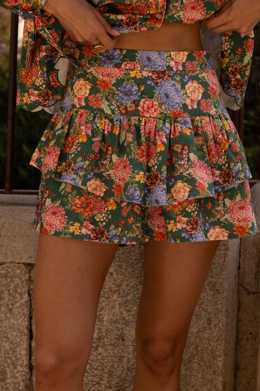 Skort Loumy Spring Green