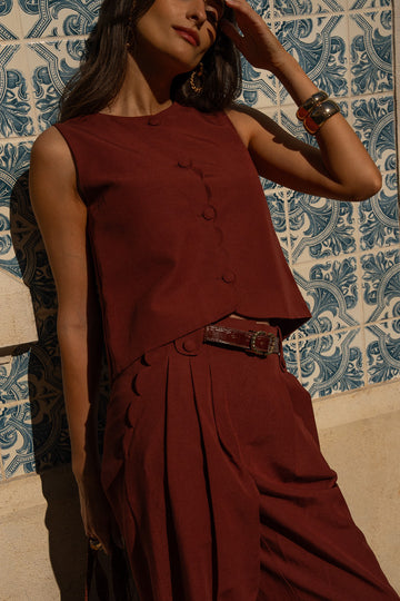 Kimel Tuscan Red Cardigan