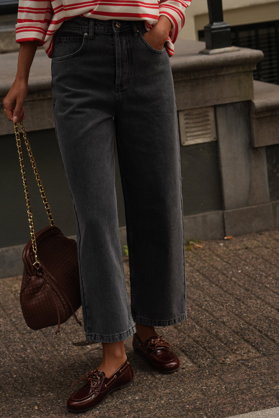 Benji washed grey jeans