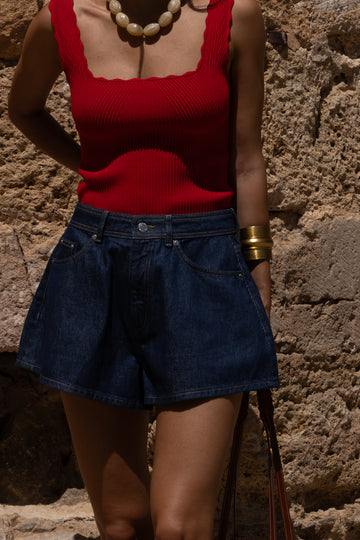 Denim Short Brett brut