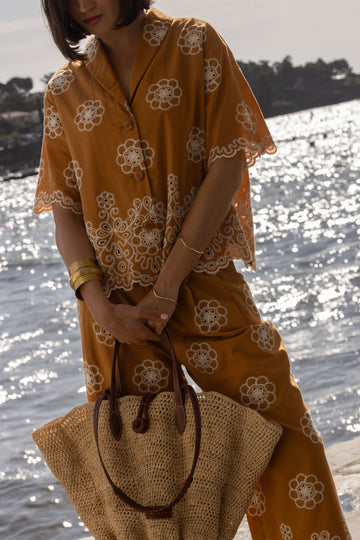 Pietra Saffron Flower Blouse