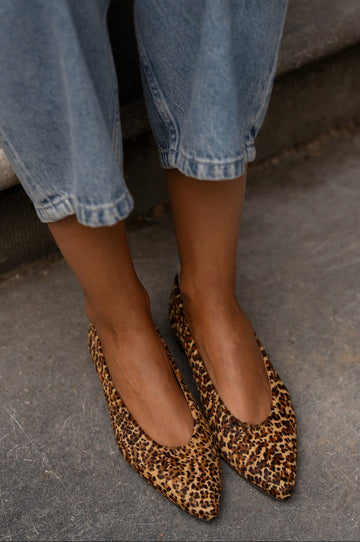 Pastille leopard ballet flats