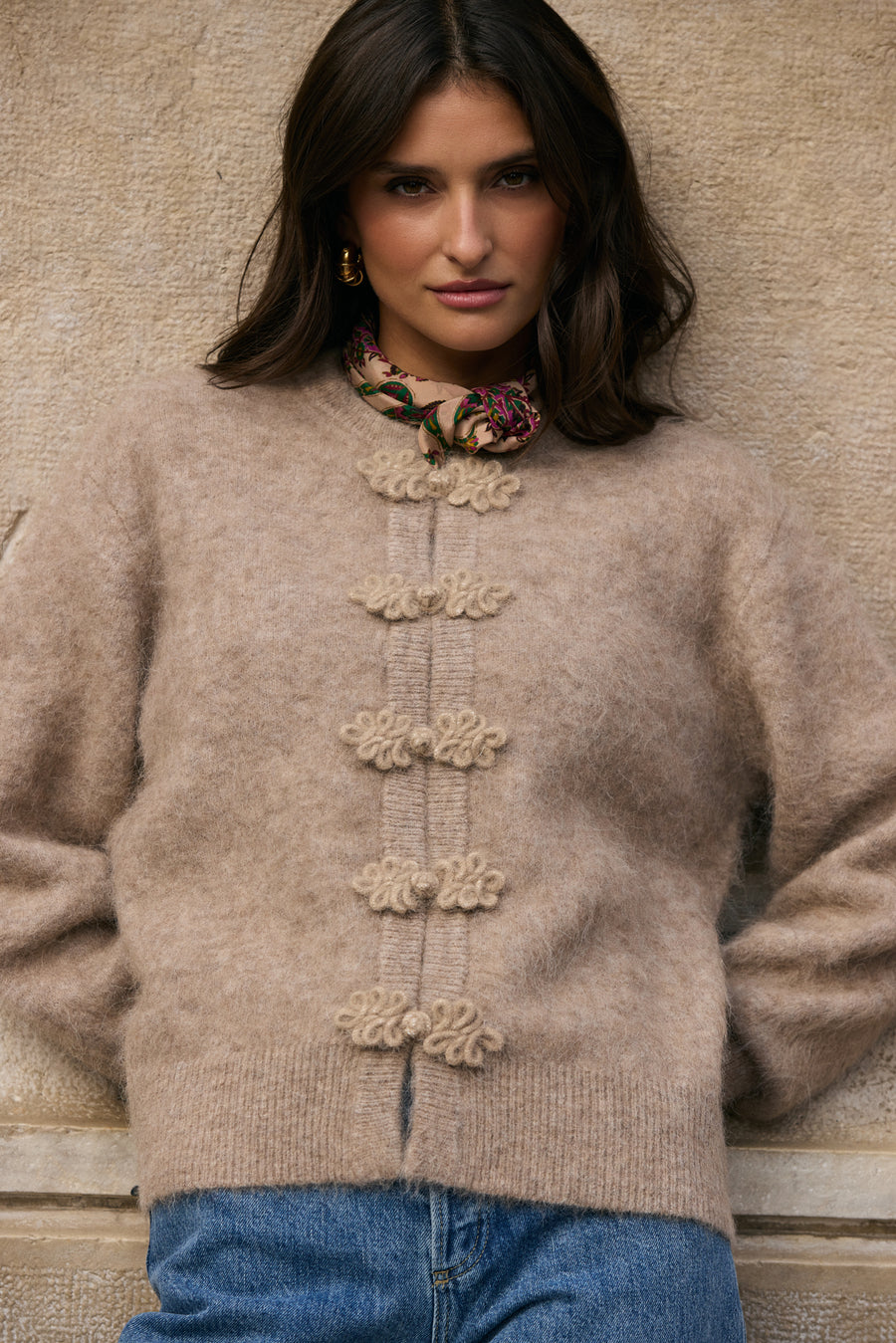 Cillian greige cardigan