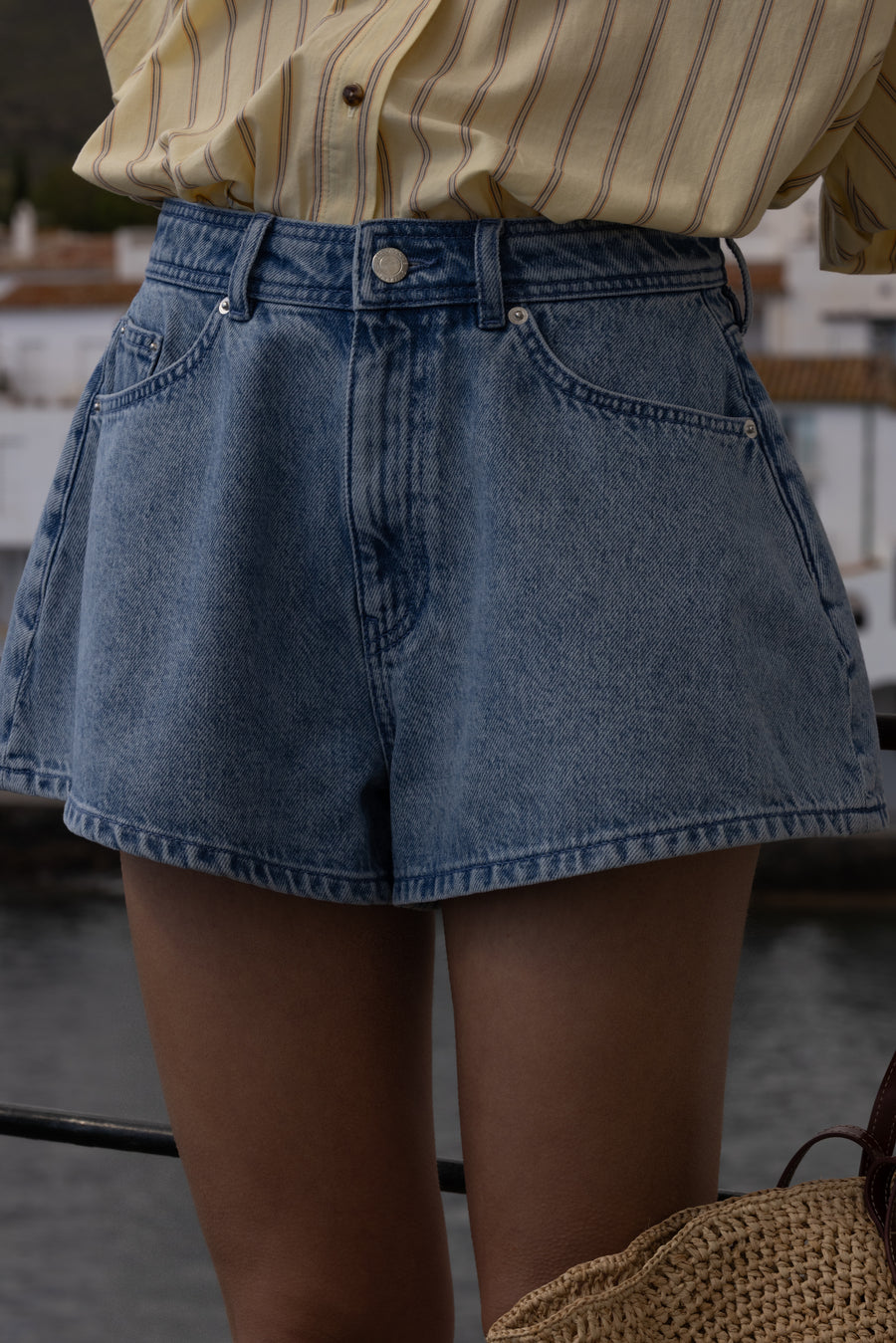 Short Denim Brett double stone