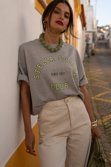 Camiseta Felipe gris jaspeado