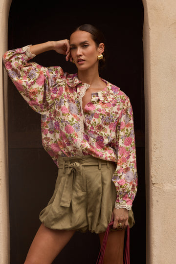 Sage khaki short Johnny