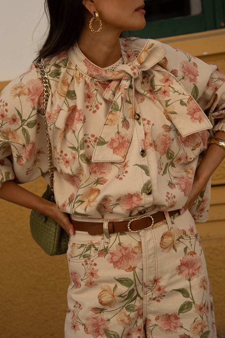 Denim Blouse Amarya Rosabella