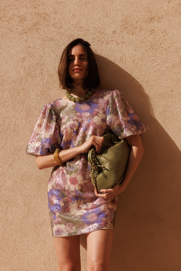 Marlina Purple Sequin Dress