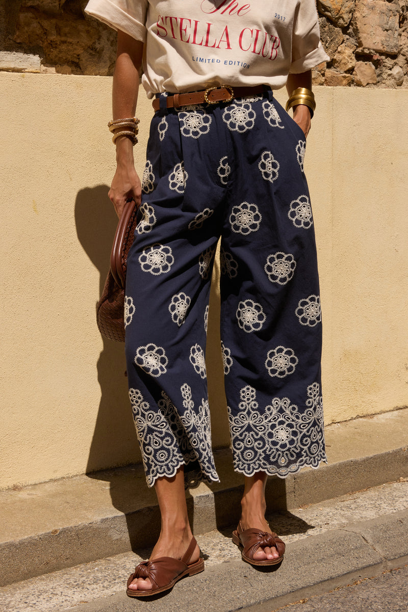Pantalon Tylio Fleurs De Nuit