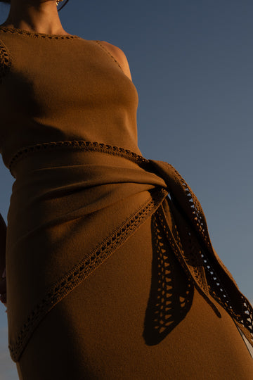 Kimella caramel scarf
