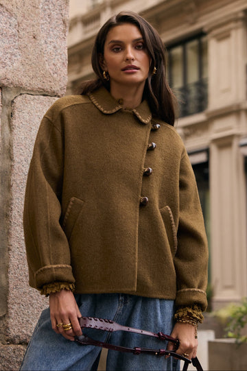 Liam khaki coat