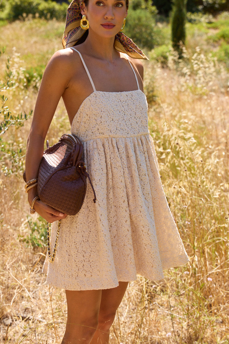 Lounetta Ecru Lace Dress
