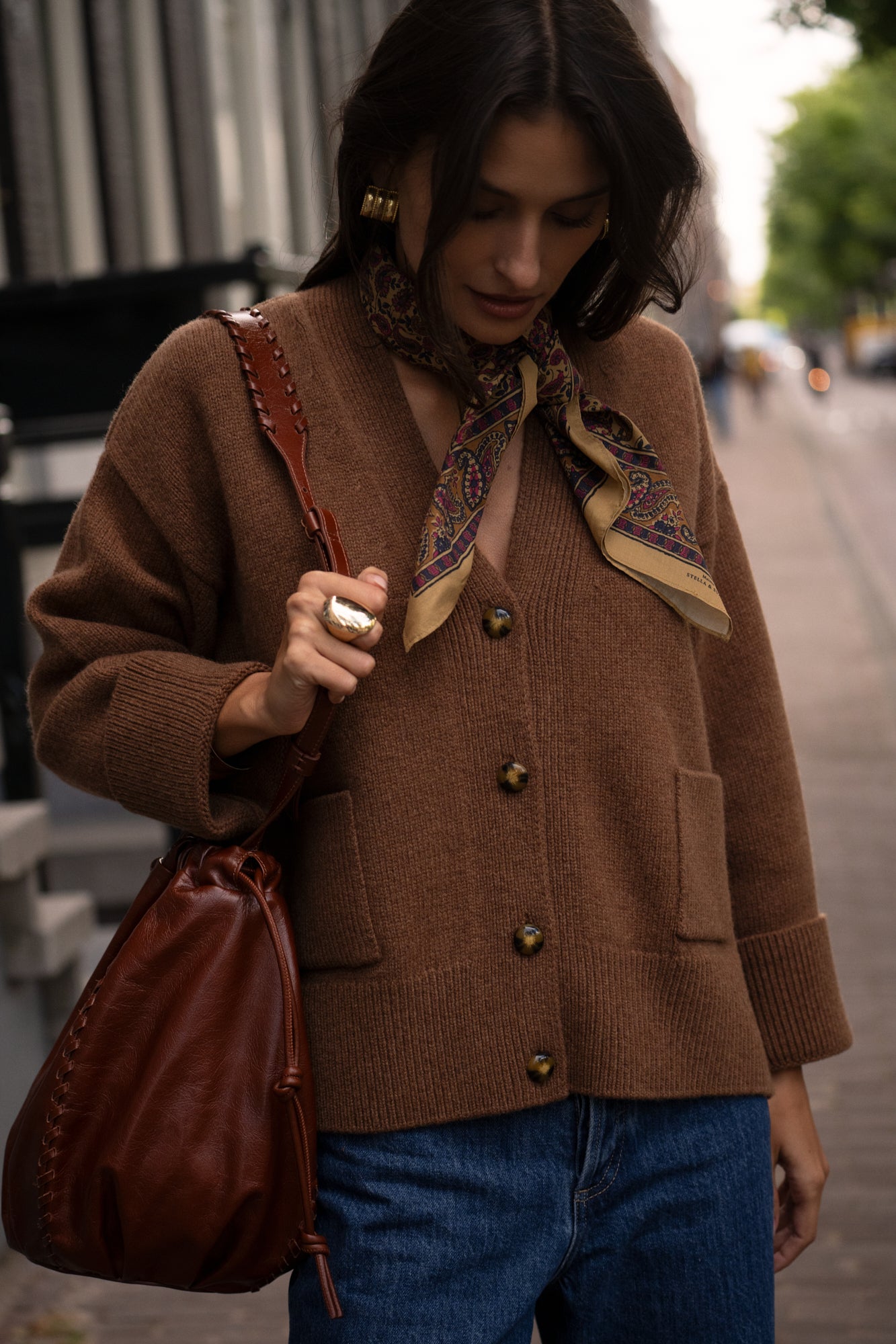 Luis mocha cardigan – Maison Stella & Suzie