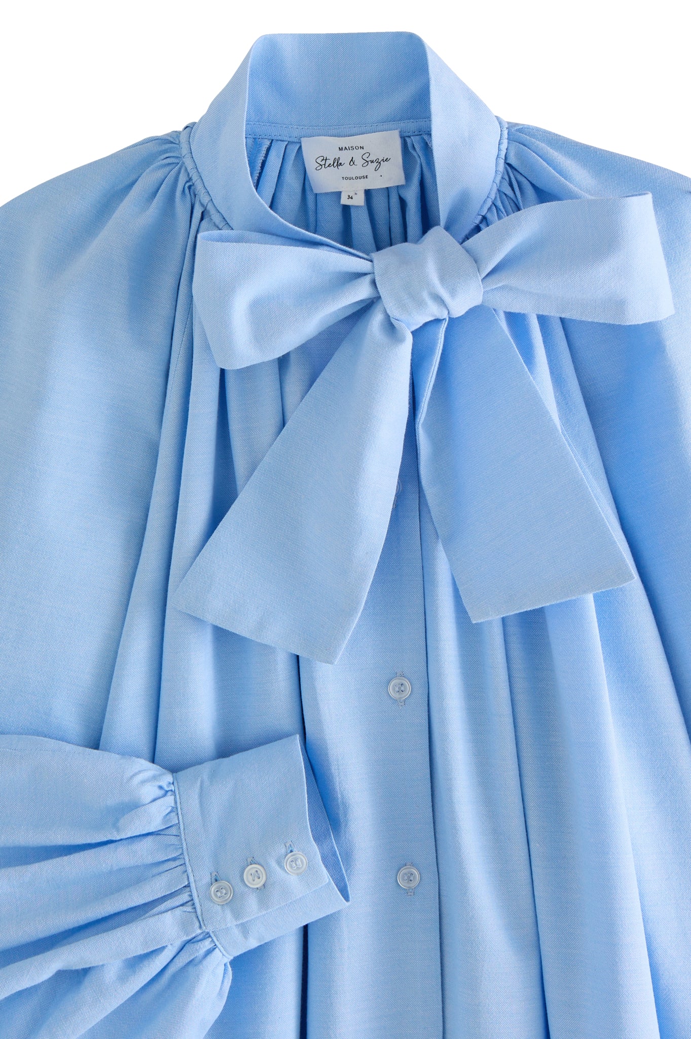 Dayana blouse, light blue – Maison Stella & Suzie