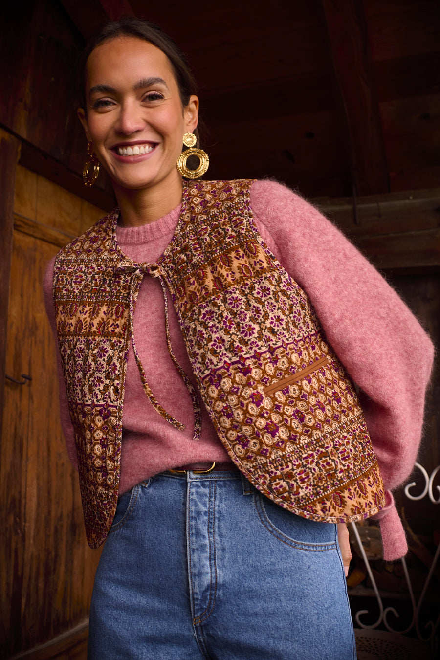 Sleeveless Bohemian Debbie Jacket