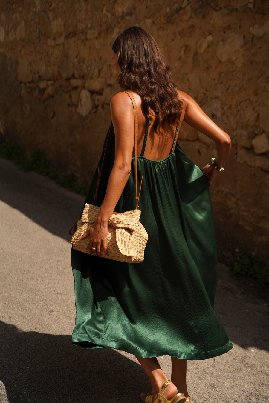 Robe Soanna vert foncé