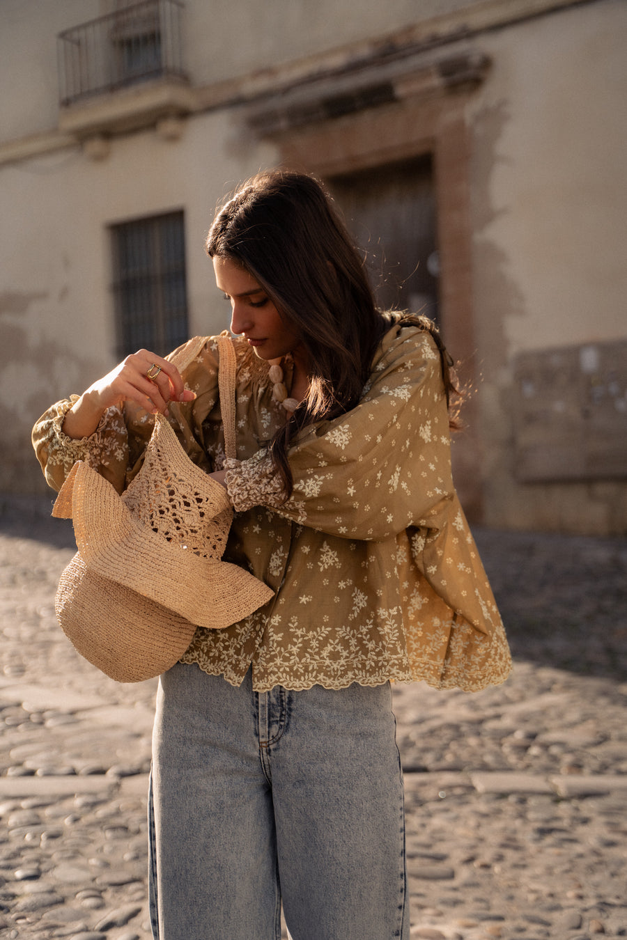 Liora khaki Ilmania blouse