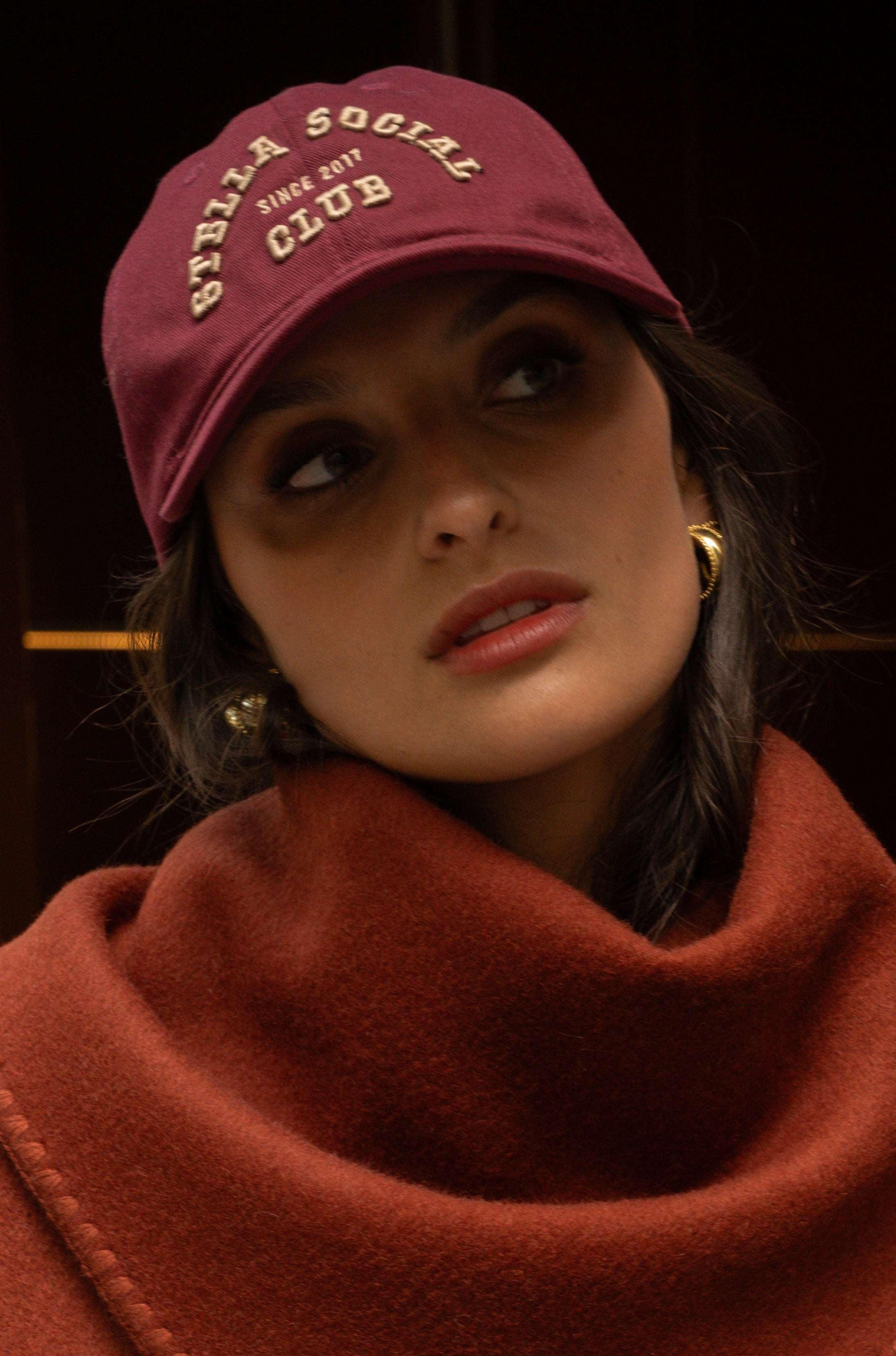 Casquette Laurene bordeaux