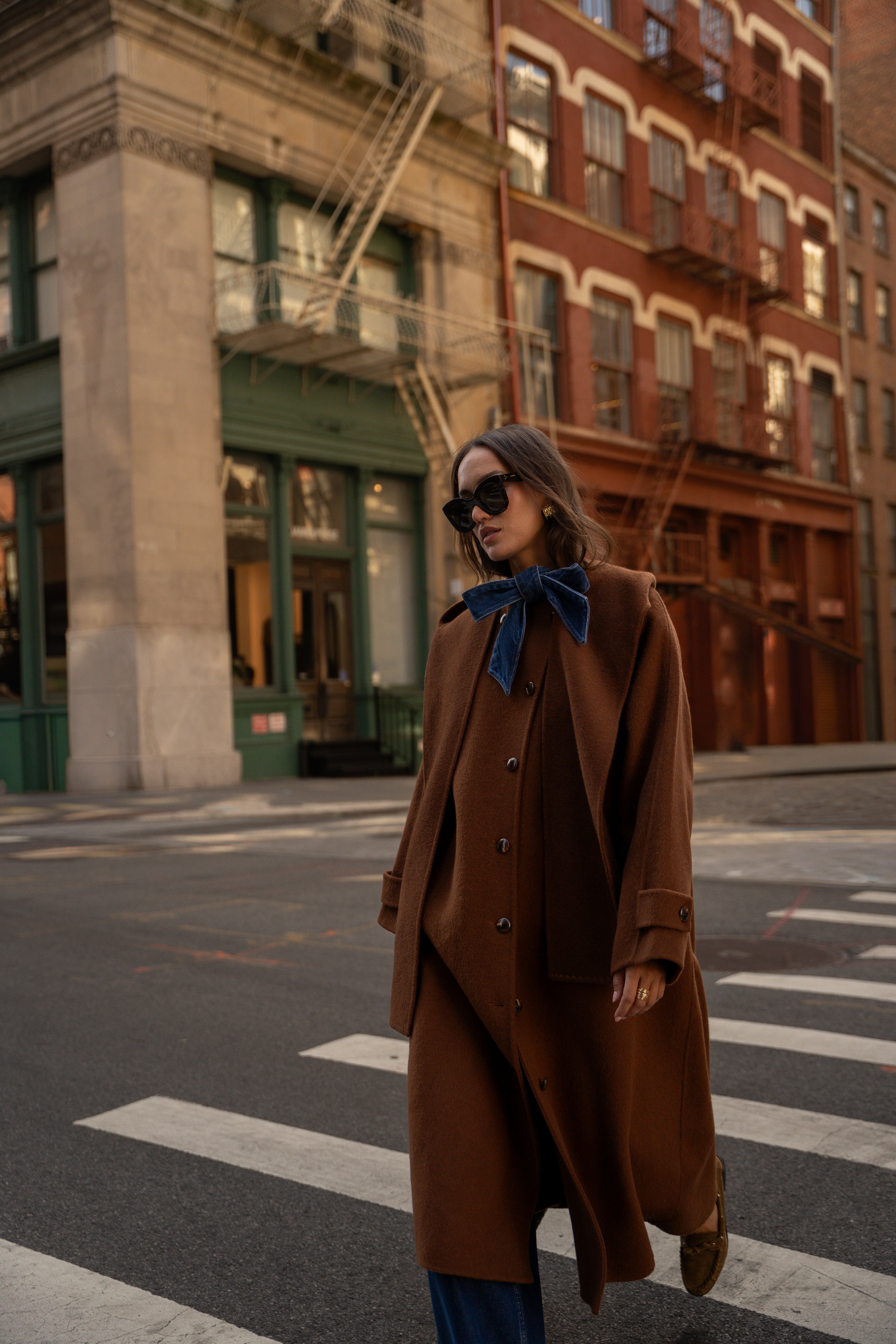 Gaellane mocha coat – Maison Stella & Suzie