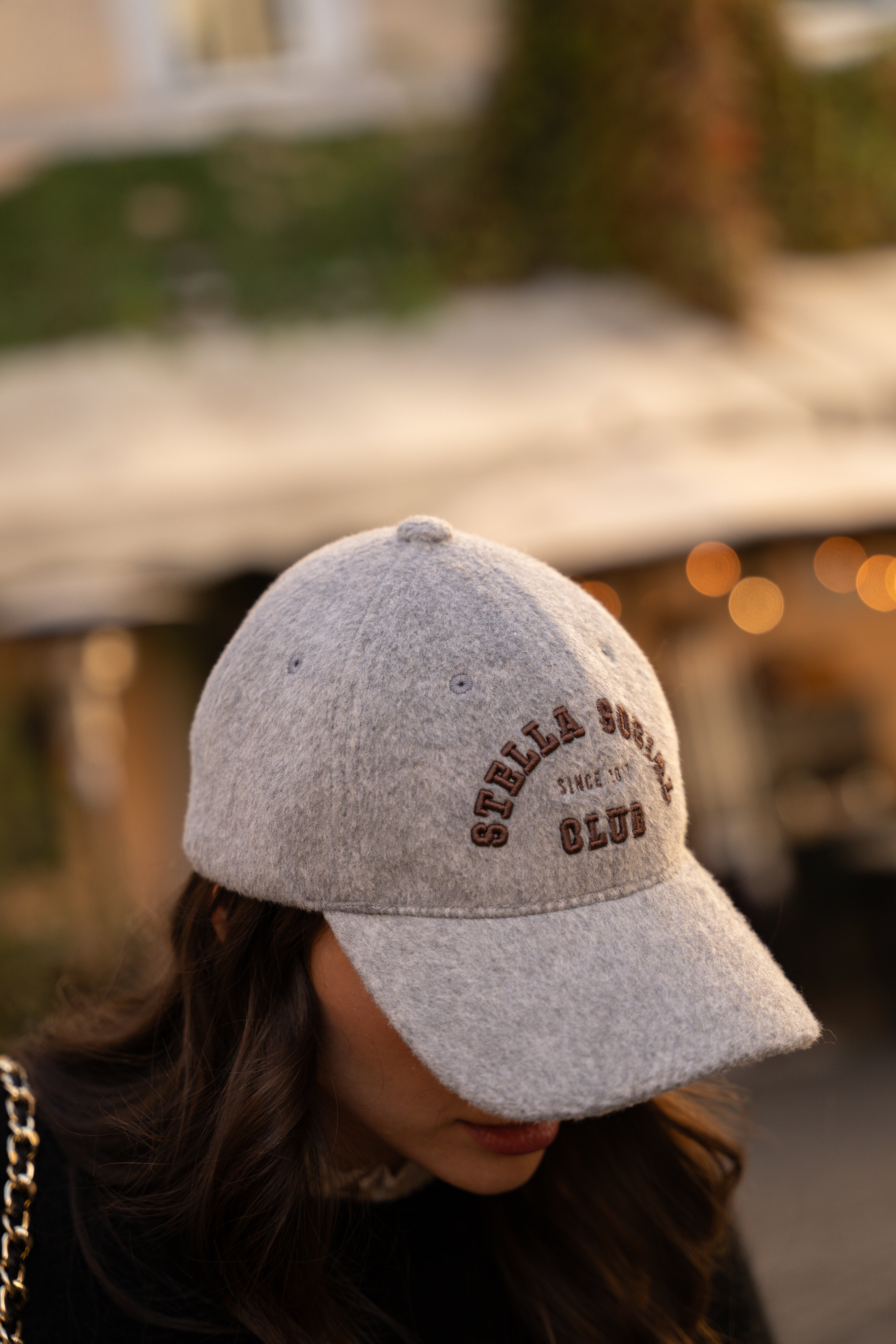 Casquette Laurene gris chiné