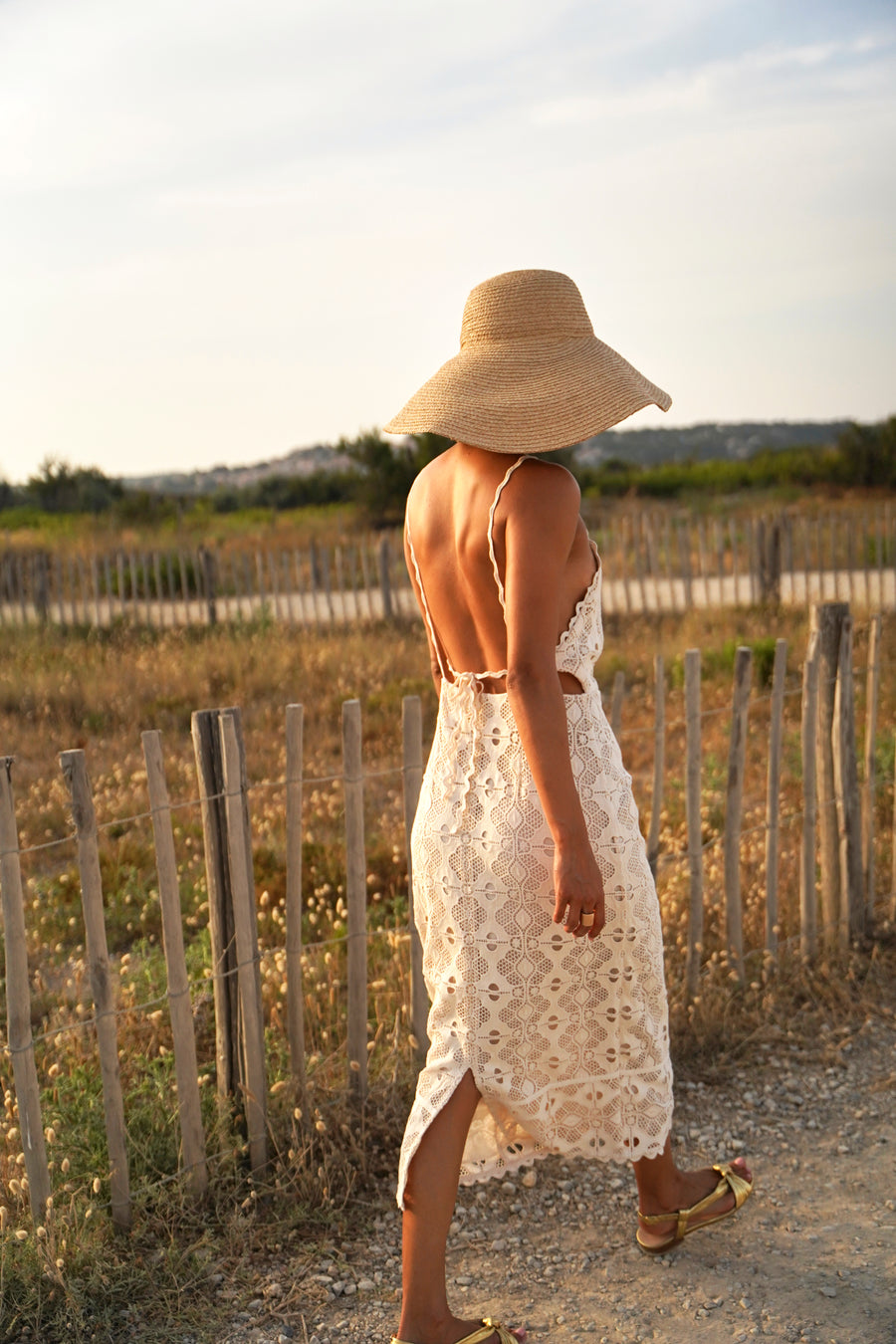 Robe Cruz guipure écru