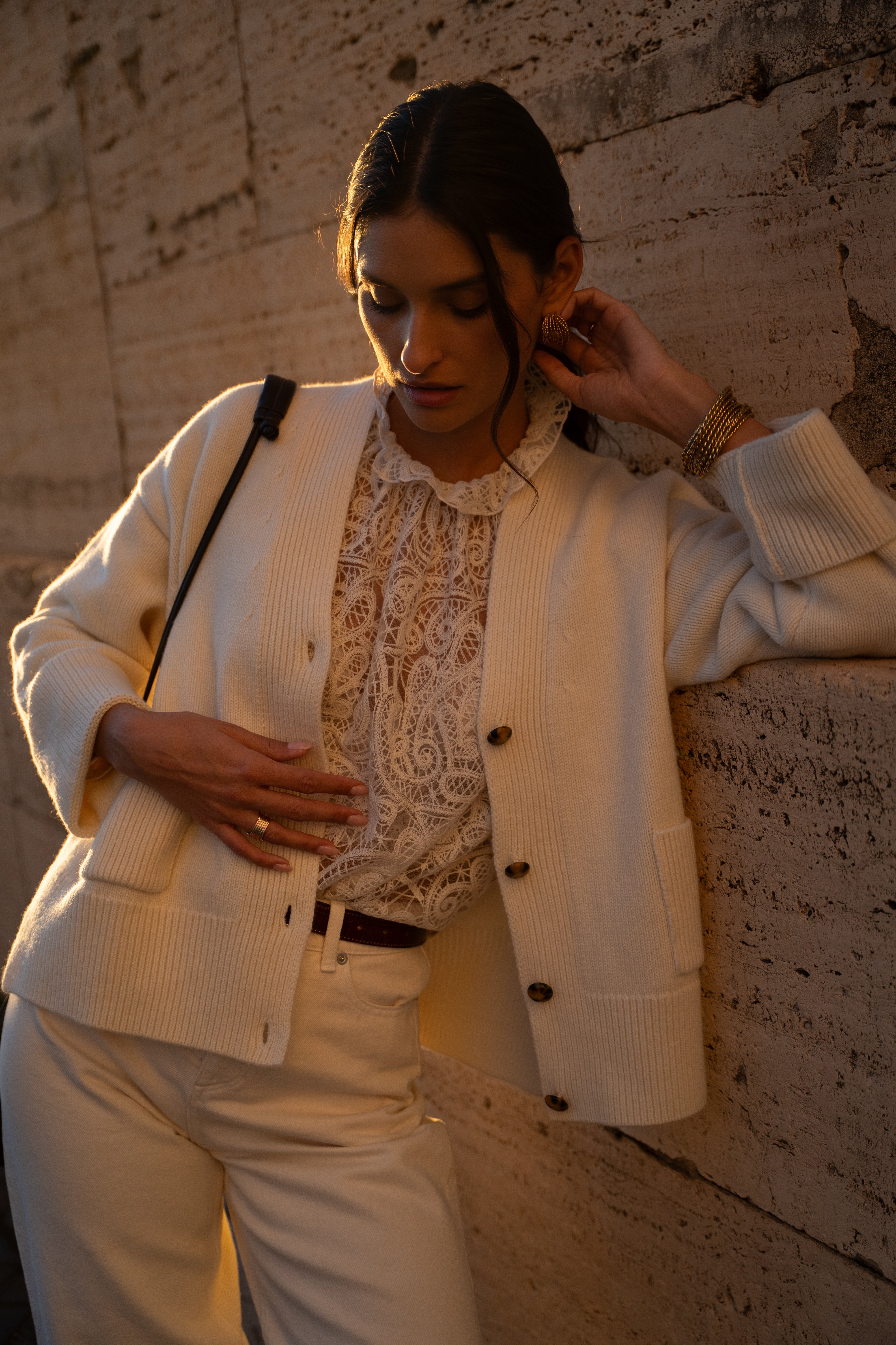 Luis ivory cardigan – Maison Stella & Suzie