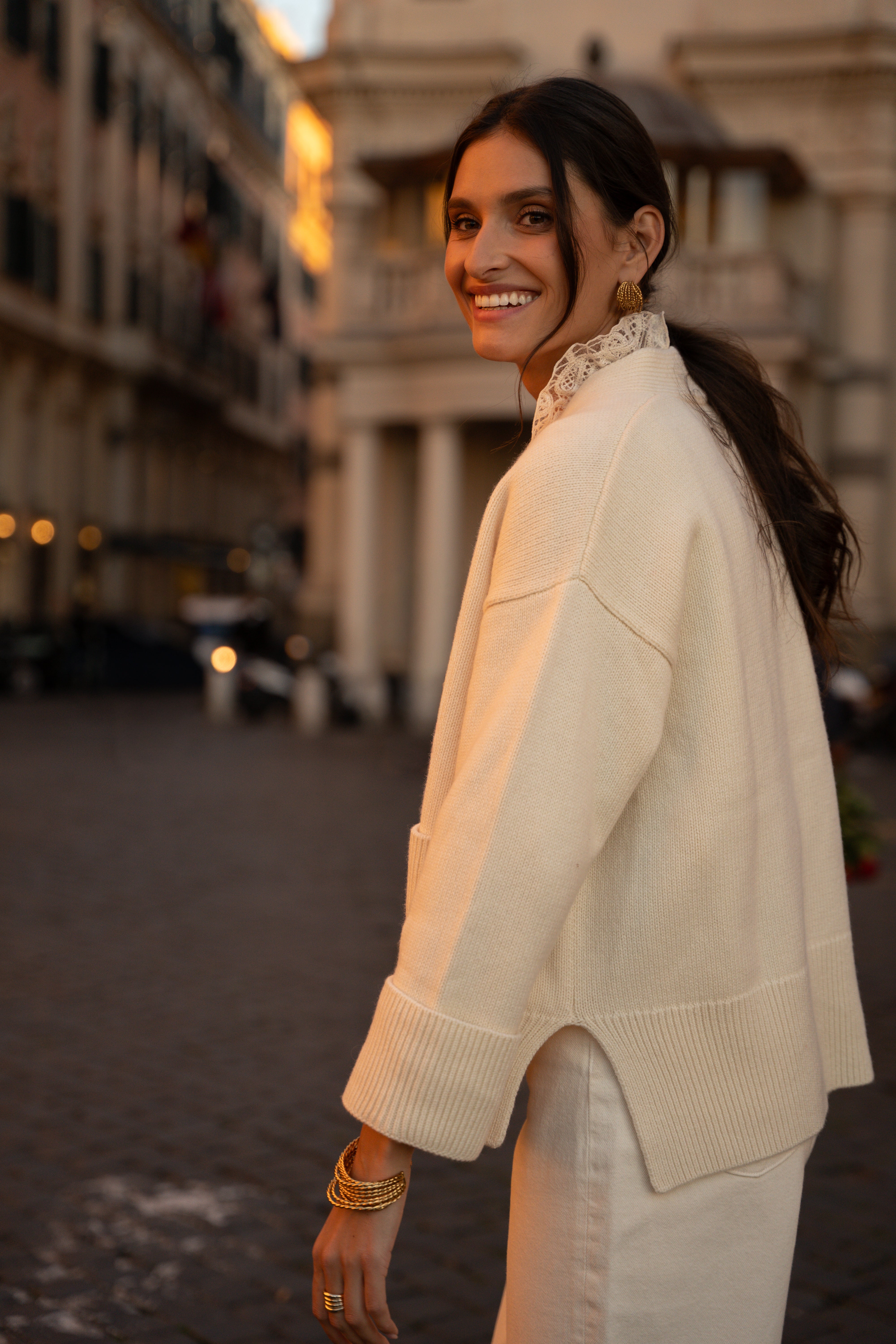 Luis ivory cardigan – Maison Stella & Suzie