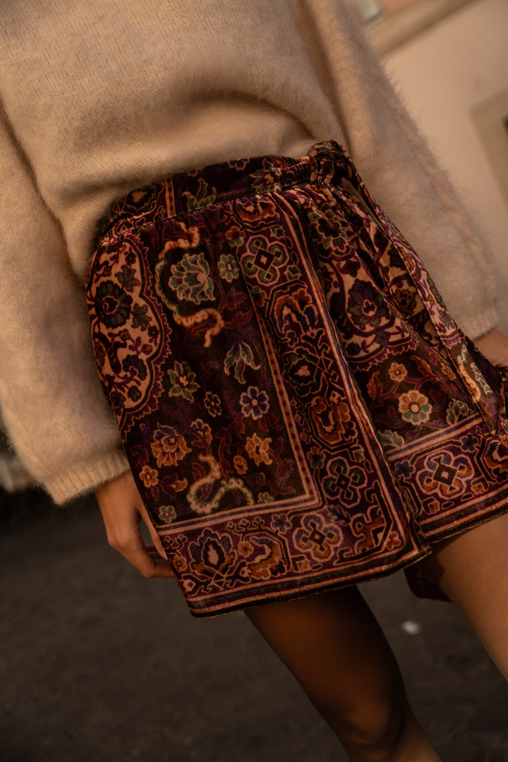 Jupe Azalea velours Ludmila