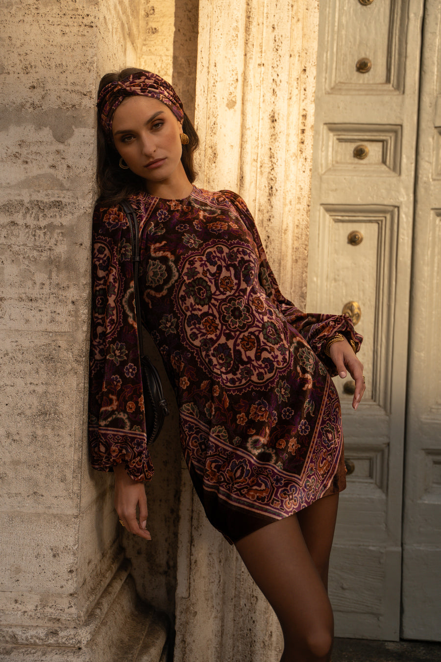 Sayana Ludmila velvet dress