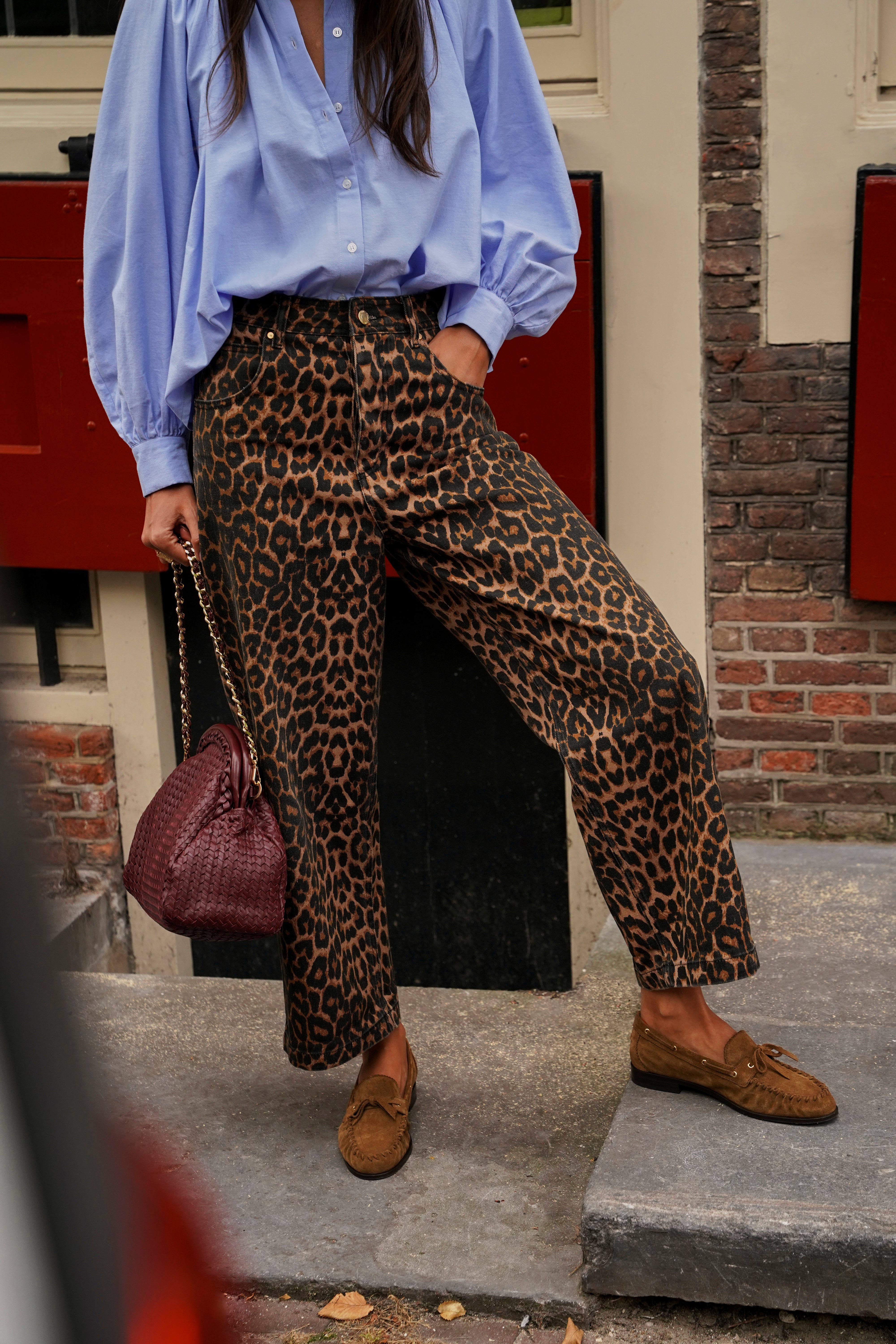 最終値下げ‼️BEEDEN LEOPARD PRINT WIDE STRAIGHT beeden LEOPARD PRINT WIDE STRAIGHT PANTS - メルカリ