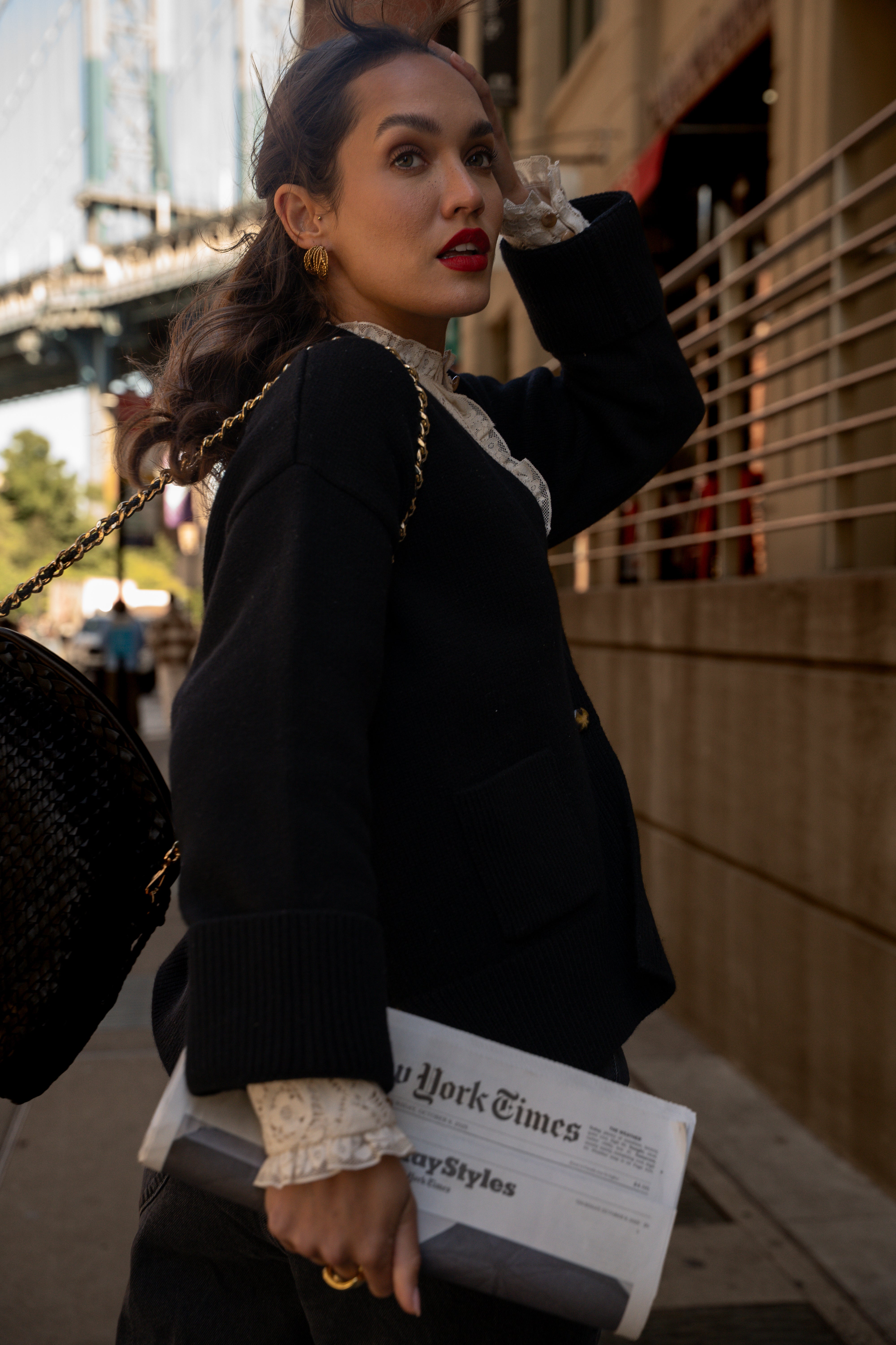 Luis black cardigan – Maison Stella & Suzie