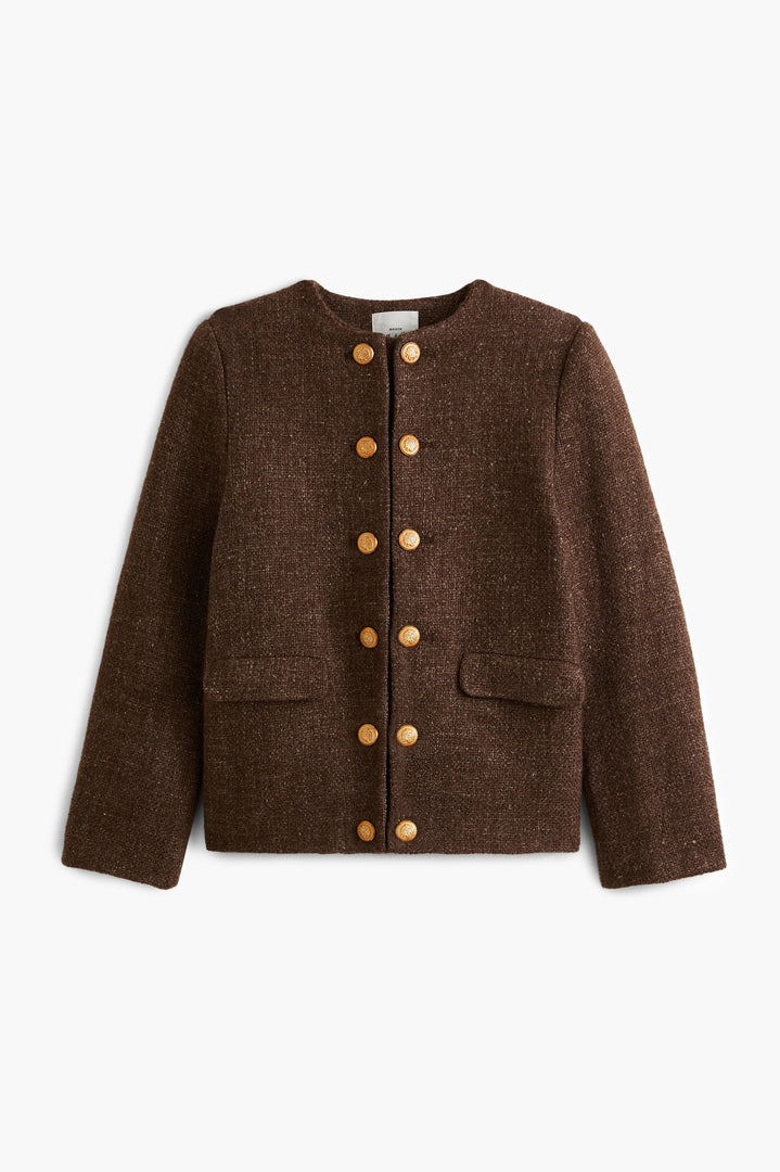 Veste en tweed marron à chevrons avec bordure en moleskine - Blazer en tweed pour homme – Celtic Tweed Veste en tweed marron à chevrons avec bordure en moleskine - Blazer en tweed pour homme – Celtic Tweed