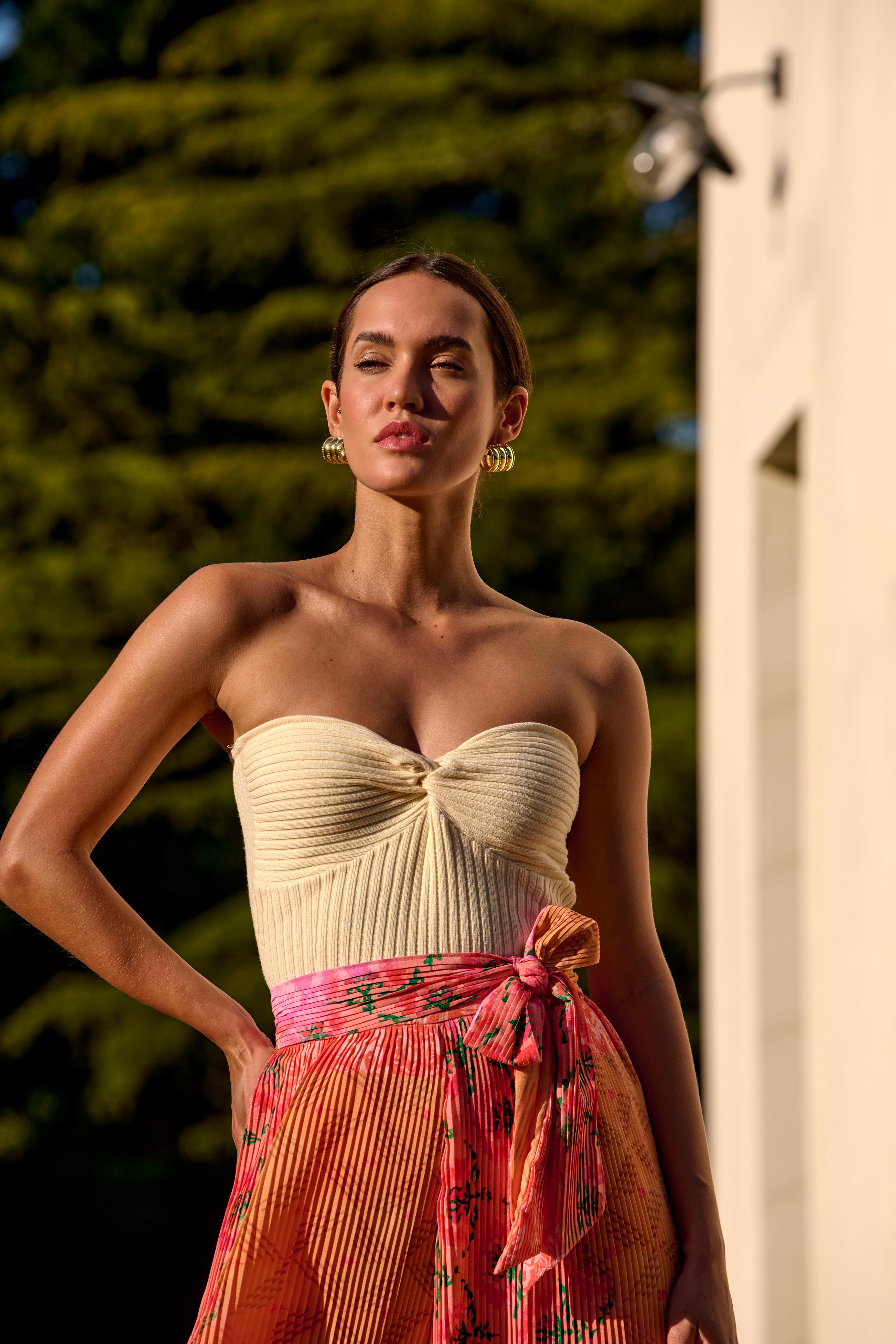 Bustier côtelé Joel écru – Maison Stella & Suzie